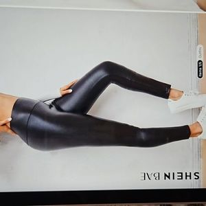 Shein Bae Skinny PU Leather Pants